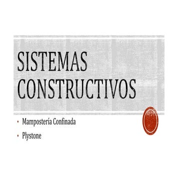 Sistemas constructivos