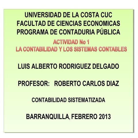Importancia de la contabilidad | PPT