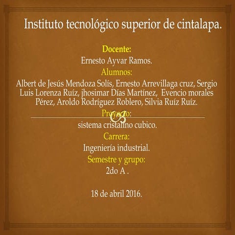 Sistemas cristalinos la mayoria