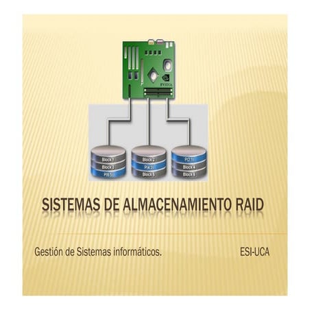 Sistemas de almacenamiento raid