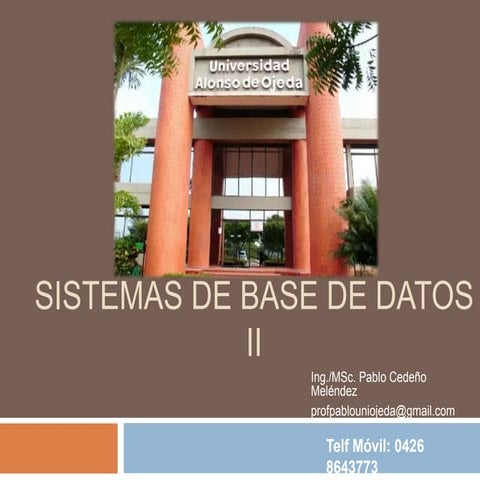Sistemas de base de datos ii
