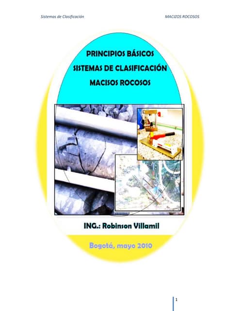 Tabla geomecanico rmr89-carcte.macizo rocoso | PDF