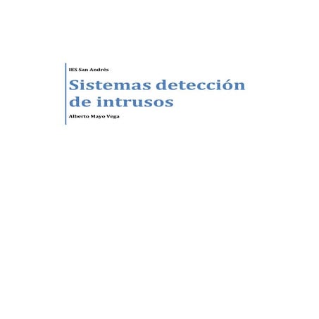 Sistemas de Detección de Intrusos (IDS)