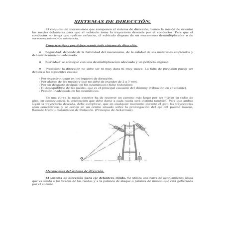 Sistemas de direccion