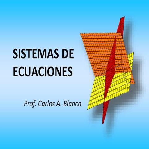 Sistemas de ecuaciones