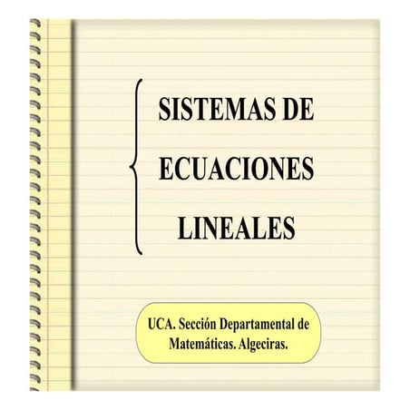 Sistemas de ecuaciones lineales