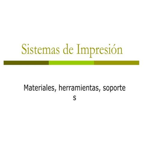 Sistemas De ImpresiOn