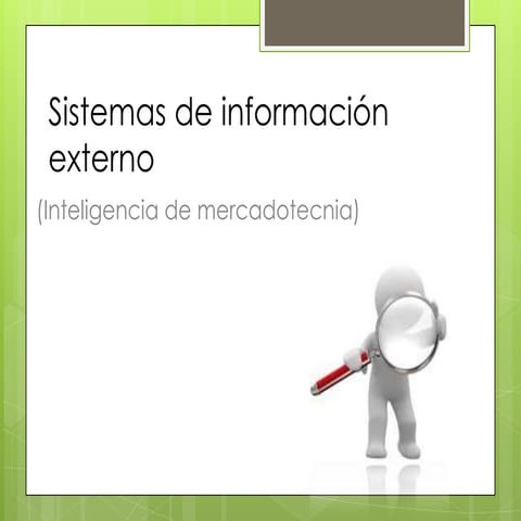 Sistemas de información externo