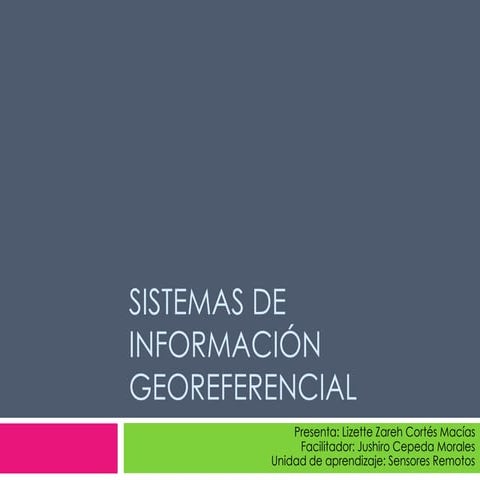Sistemas de información georeferencial
