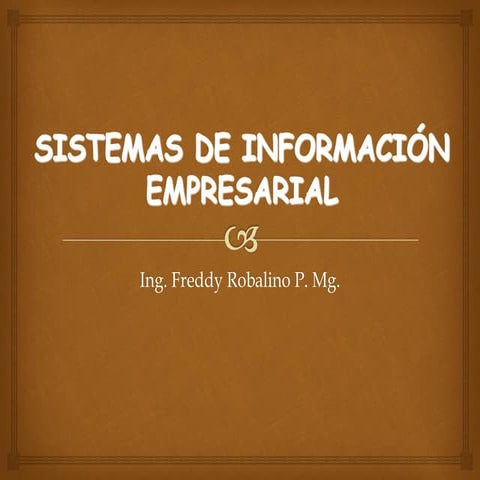 Sistemas de informacion empresarial