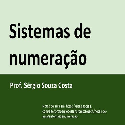 Sistemas de numeração