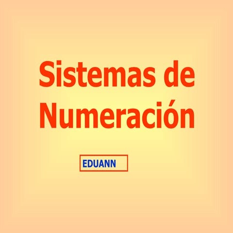 Sistemas De Numeracion Eduann