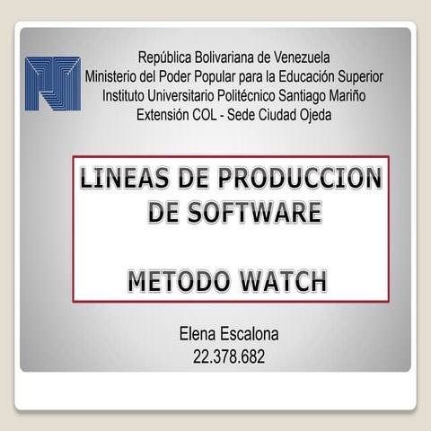 LINEAS DE PRODUCCIÓN DE SOFTWARE 