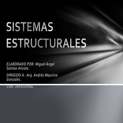 Sistemas estructurales