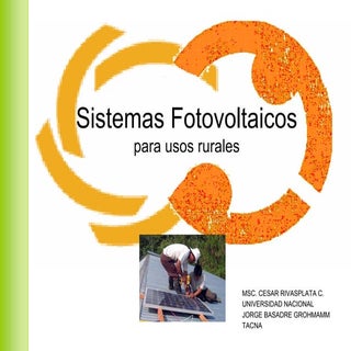 Sistemas Fotovoltaicos de Uso Rural