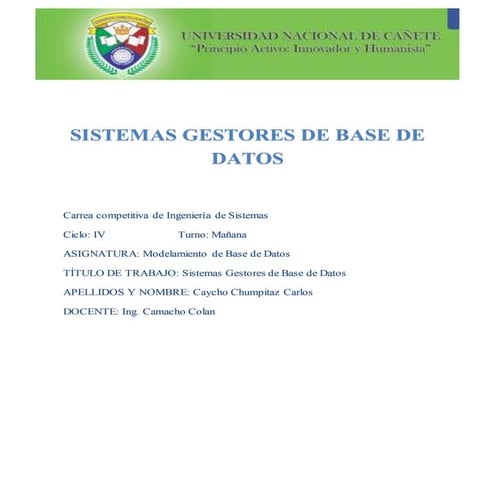 Sistemas gestoresdebasededatos