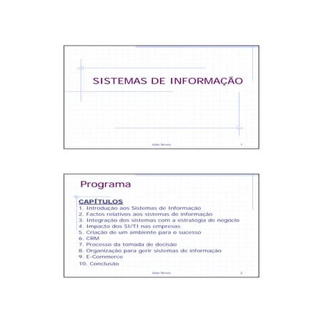 Sistemas Informacao 1