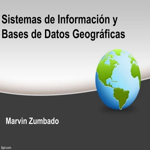 Sistemas información geográfica