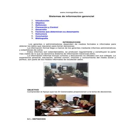 Sistemas informacion gerencial