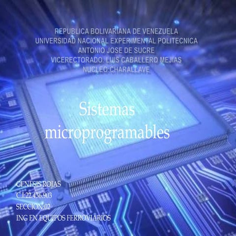 Sistemas microprogramables
