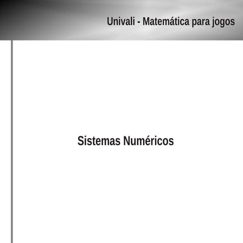 Sistemas numericos
