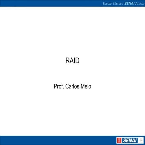 Sistemas operacionais   raid