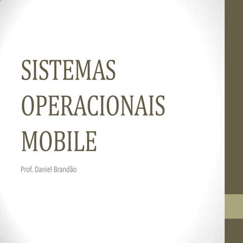 Sistemas operacionais mobile
