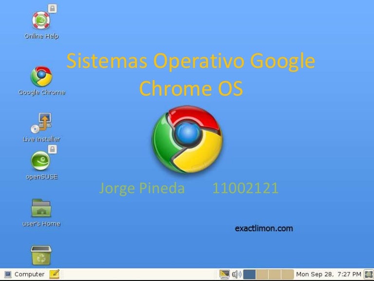 Sistemas operativo google chrome os
