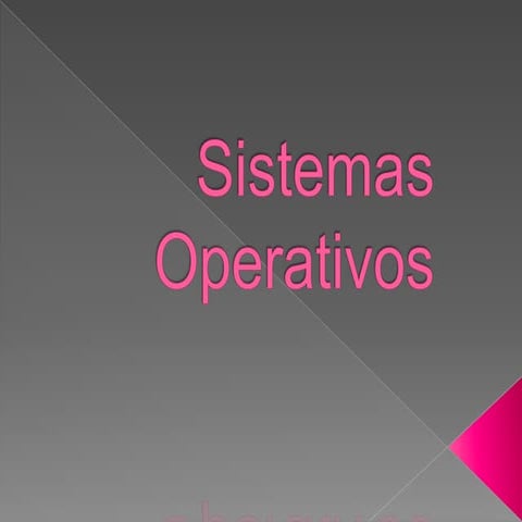 Sistemas operativos