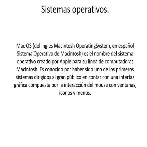 Sistemas operativos