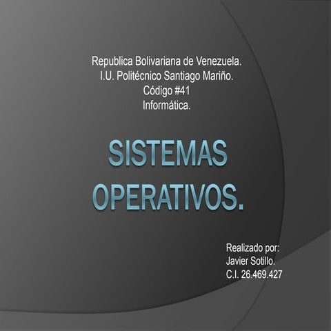 Sistemas operativos
