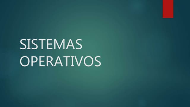 Sistemas operativos