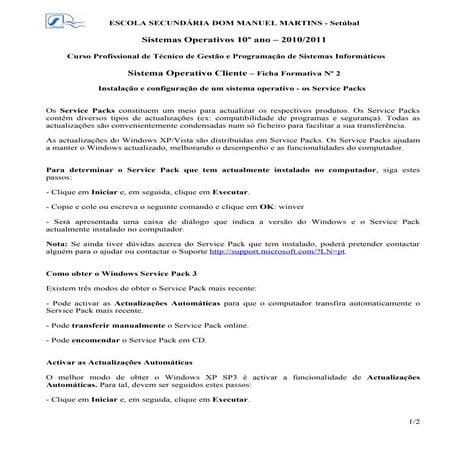 Sistemas operativos   ficha formativa nº2