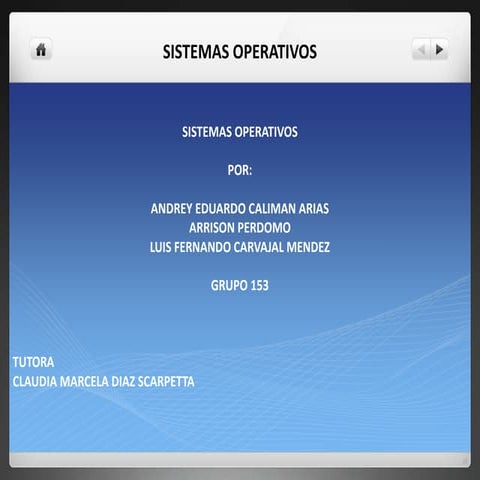 Sistemas operativos   grupo 153