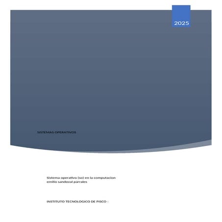 Sistemas Operativos, su importancia y objetivos.