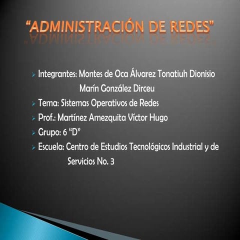 Sistemas operativos de redes