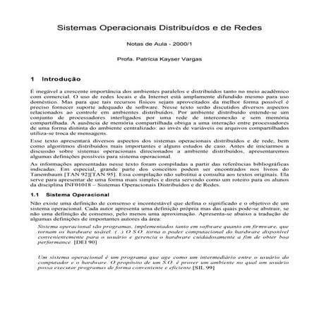 Sistemas operativos distribuidos e de redes