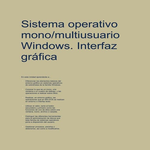 Sistemas operativos monousuarios y multiusuario cv