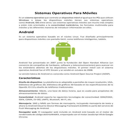 Sistemas operativos para móviles