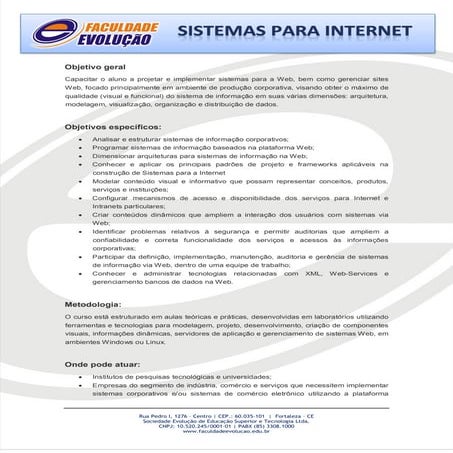 Sistemas para internet