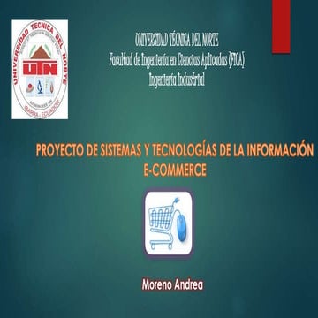 Sistemas y tecnologías de la informacón E-commerce