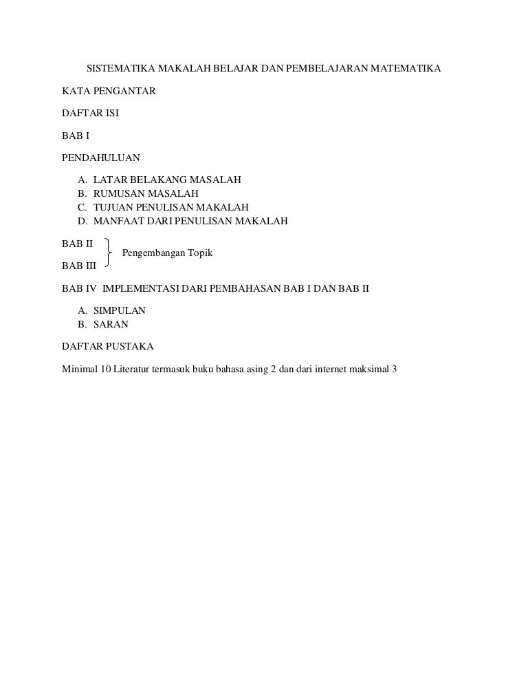 Sistematika makalah belajar dan pembelajaran matematika (1)