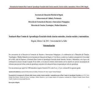 Sistematización del seminario de BC...