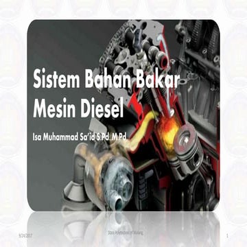 Sistem bahan bakar mesin diesel