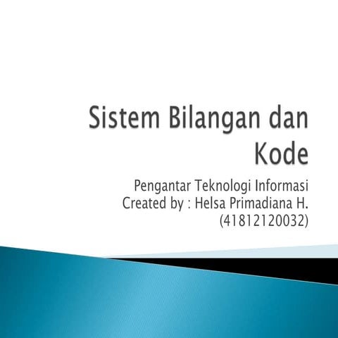 Sistem bilangan dan kode