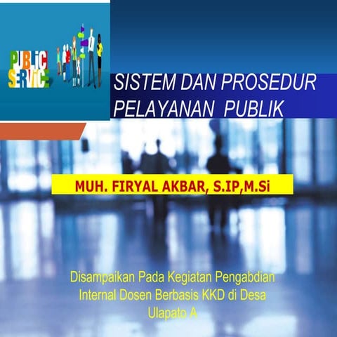 Sistem dan Prosedur Pelayanan di Desa