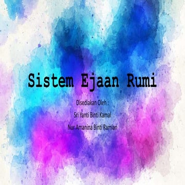 Sistem ejaan rumi