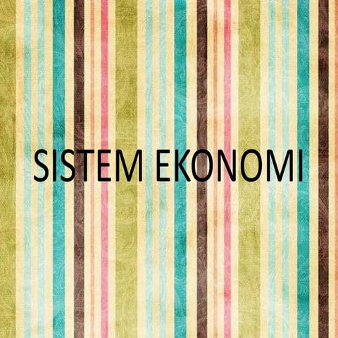 Sistem ekonomi