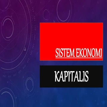 Sistem ekonomi kapitalis