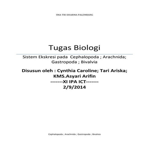 Sistem Ekskresi Pada Hewan